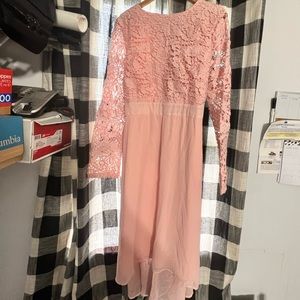Boohoo occasion dress. Pink size 16